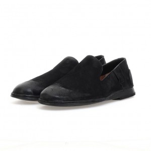 A.S.98 Alberic flat shoes Herre Svarte | NO-AFTRXP349