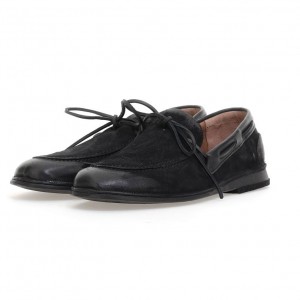 A.S.98 Aldous flat shoes Herre Svarte | NO-QHOKYC130