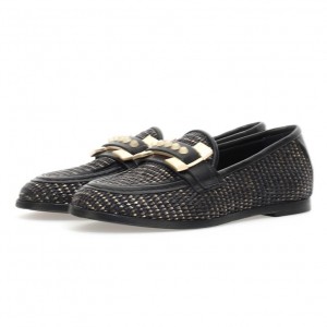 A.S.98 Janele flat shoes Dame Svarte | NO-PYXTVB749