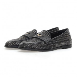 A.S.98 Janene flat shoes Dame Svarte | NO-ZVJWUM734