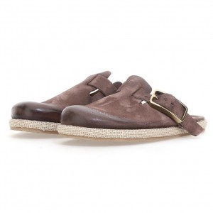 A.S.98 Mules Mike flat shoes Herre Brune | NO-IENRCZ348