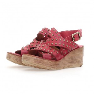 A.S.98 Normand Sandaler Dame Mørke Rød | NO-ZBYLTH831