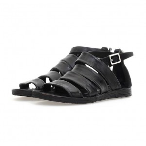 A.S.98 Ros Sandaler Dame Svarte | NO-JHSUXK846