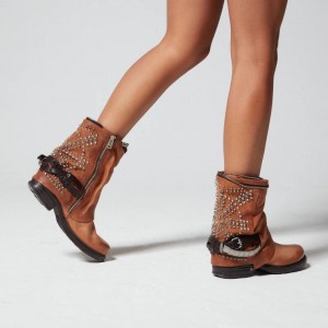 A.S.98 Saintec 259216 Ankle boots Dame Khaki | NO-JUGXIH659