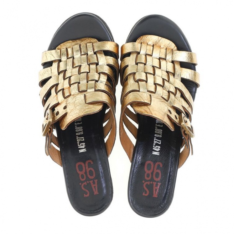 A.S.98 Abigayle Sandaler Dame Gull | NO-MHJYWD619