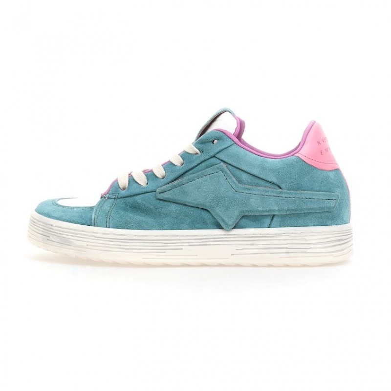 A.S.98 Adria Sneakers Dame Grønn Rød | NO-ADCNXW083