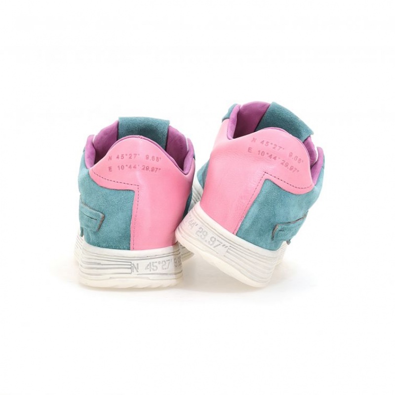 A.S.98 Adria Sneakers Dame Grønn Rød | NO-ADCNXW083