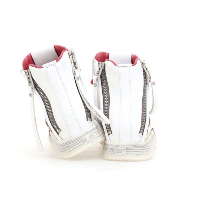 A.S.98 Aileen Sneakers Dame Hvite Rød | NO-PEBWMR409