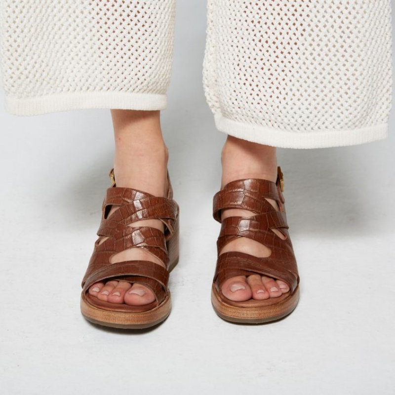 A.S.98 Aislin Sandaler Dame Khaki | NO-QSKYWR426