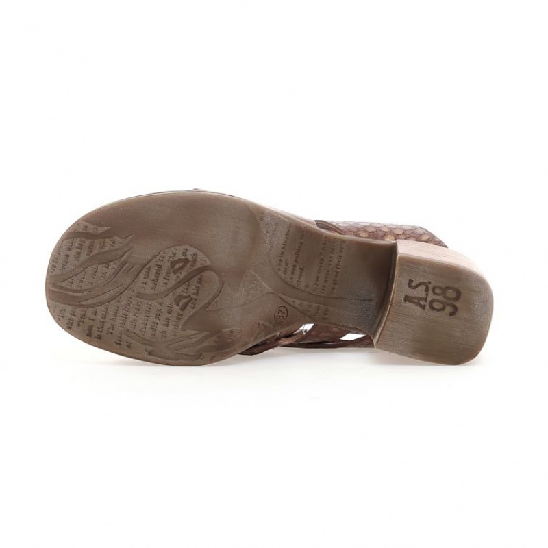 A.S.98 Aislin Sandaler Dame Khaki | NO-QSKYWR426