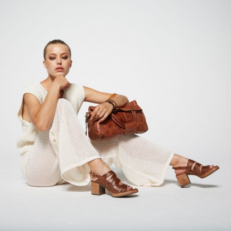 A.S.98 Aislin Sandaler Dame Khaki | NO-QSKYWR426