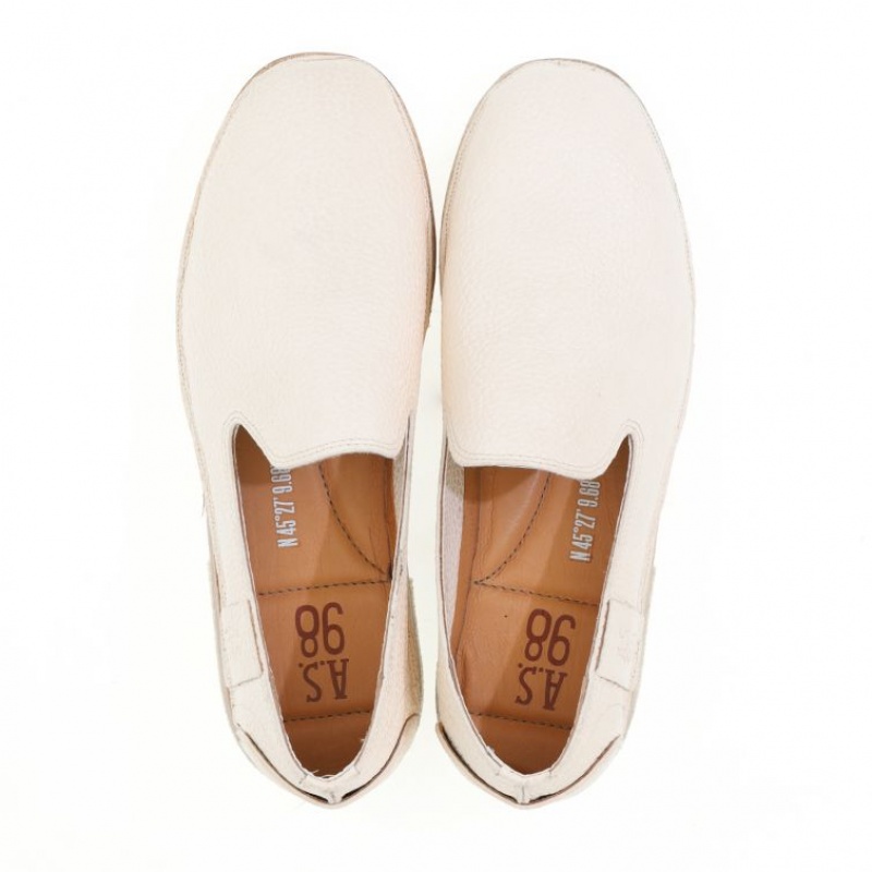 A.S.98 Alberic flat shoes Herre Beige | NO-HNEYCO721