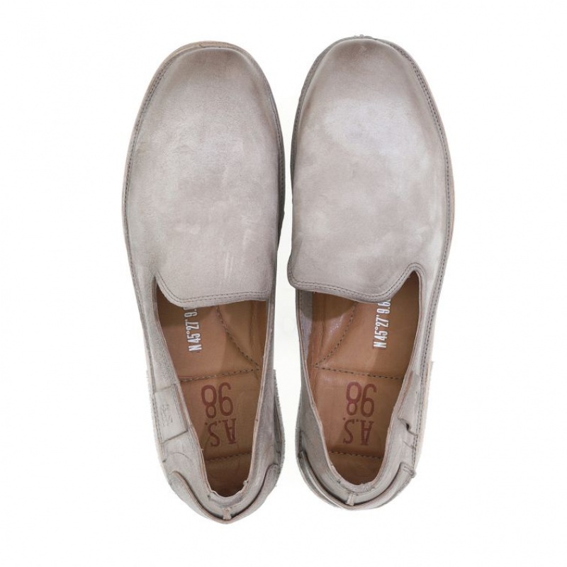 A.S.98 Alberic flat shoes Herre Grå | NO-MNJWBD597