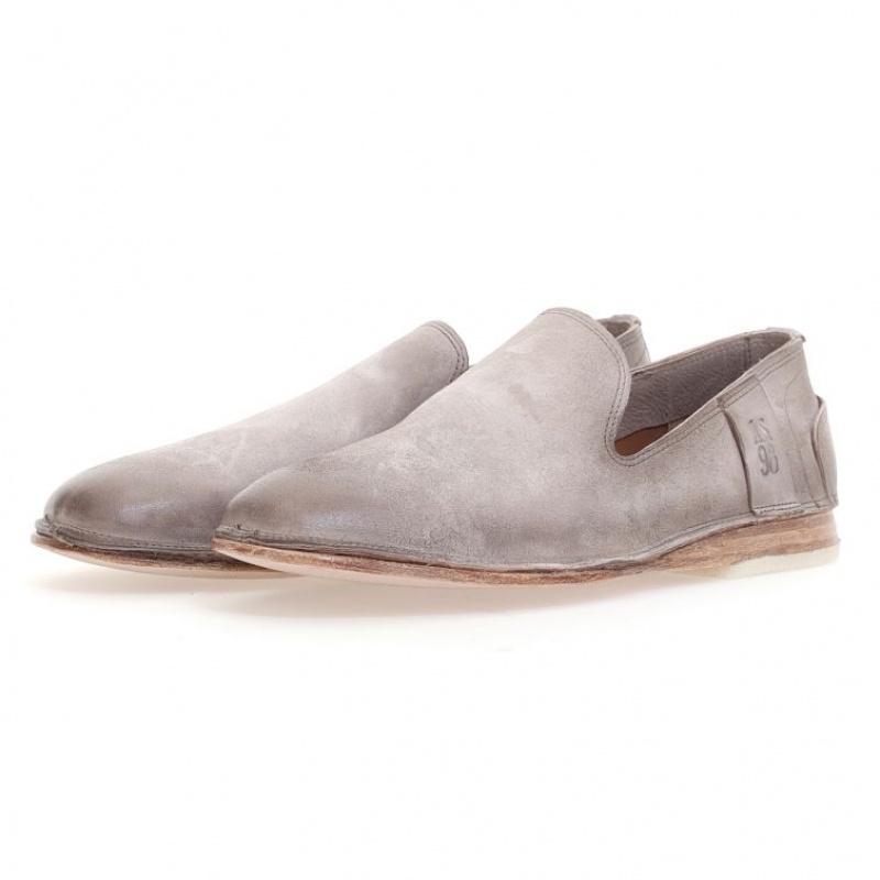 A.S.98 Alberic flat shoes Herre Grå | NO-MNJWBD597