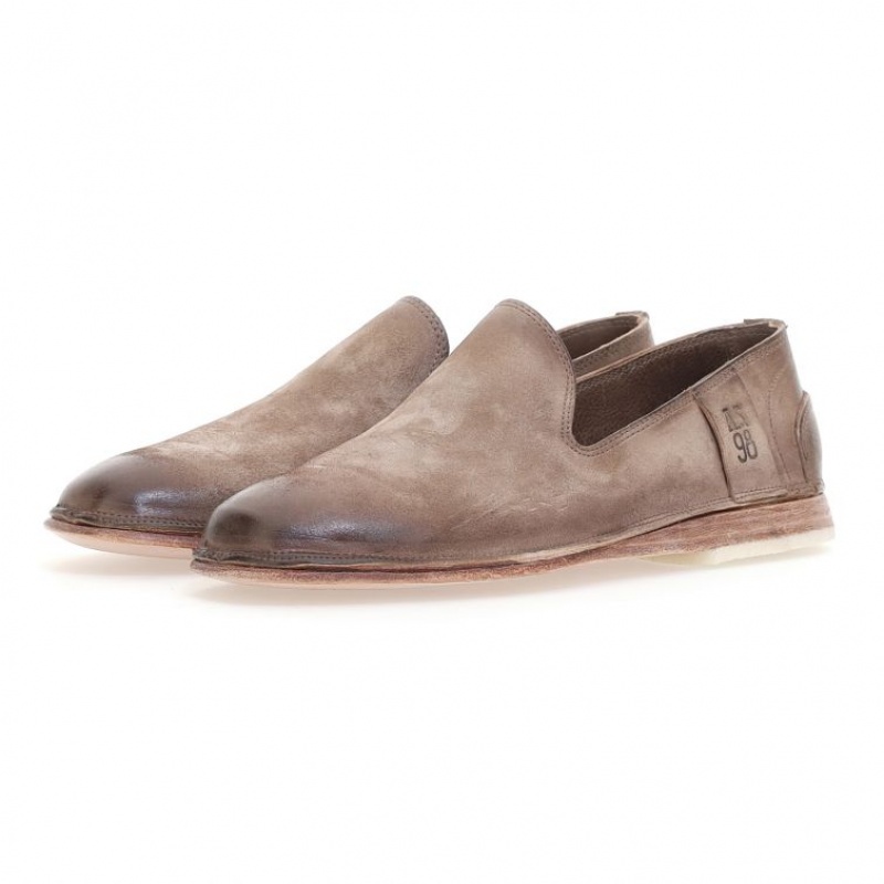 A.S.98 Alberic flat shoes Herre Lyse Brune | NO-ZUFYBW397