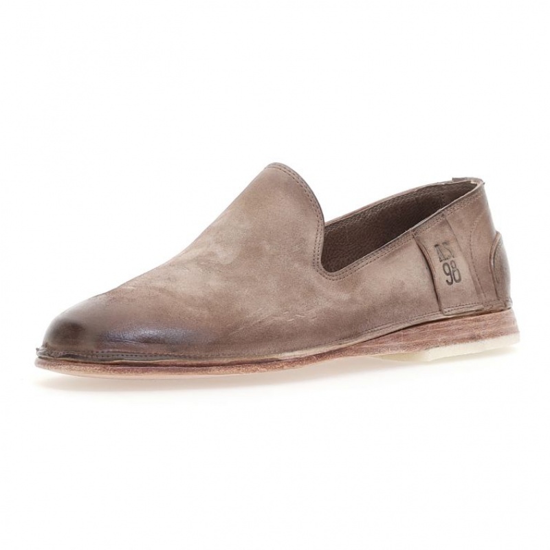 A.S.98 Alberic flat shoes Herre Lyse Brune | NO-ZUFYBW397