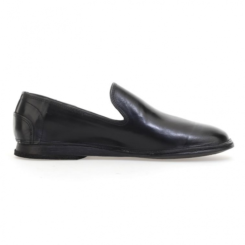 A.S.98 Alberic flat shoes Herre Svarte | NO-PYVEHN615