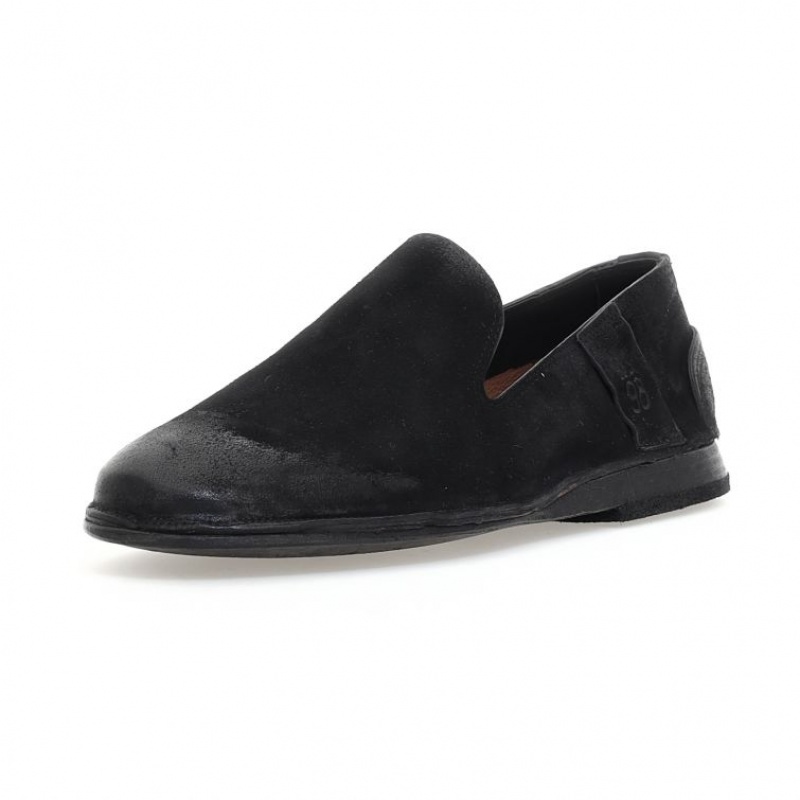 A.S.98 Alberic flat shoes Herre Svarte | NO-AFTRXP349