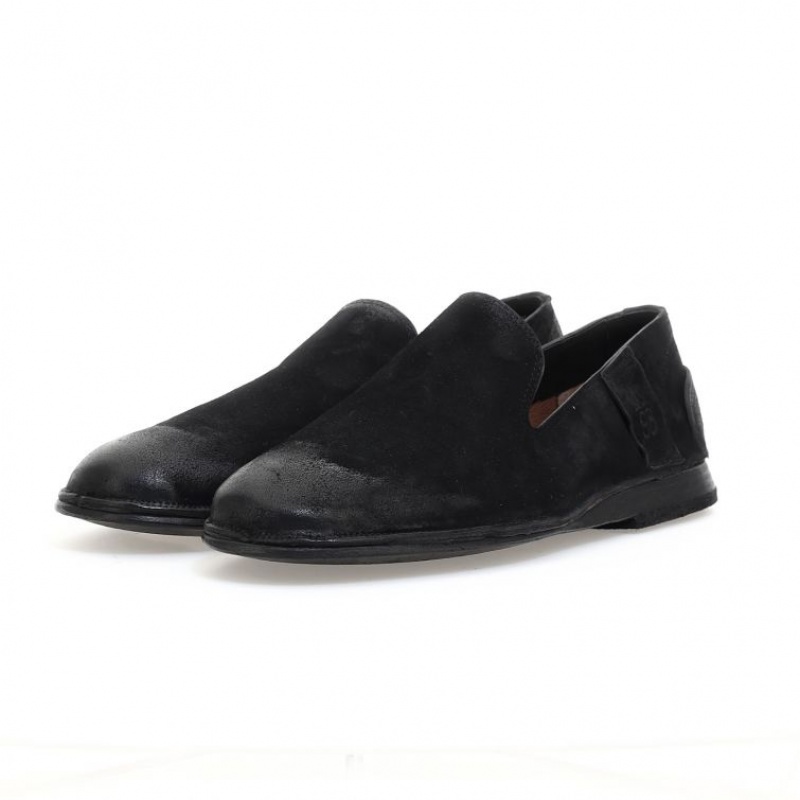 A.S.98 Alberic flat shoes Herre Svarte | NO-AFTRXP349