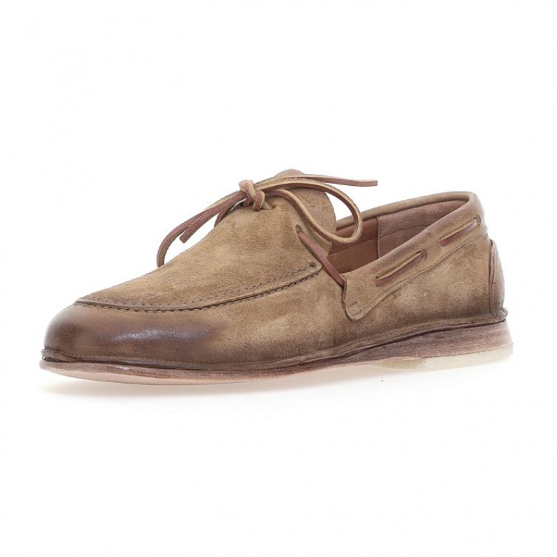 A.S.98 Aldous flat shoes Herre Lyse Brune | NO-IZRUNA608
