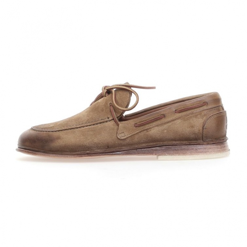A.S.98 Aldous flat shoes Herre Lyse Brune | NO-IZRUNA608
