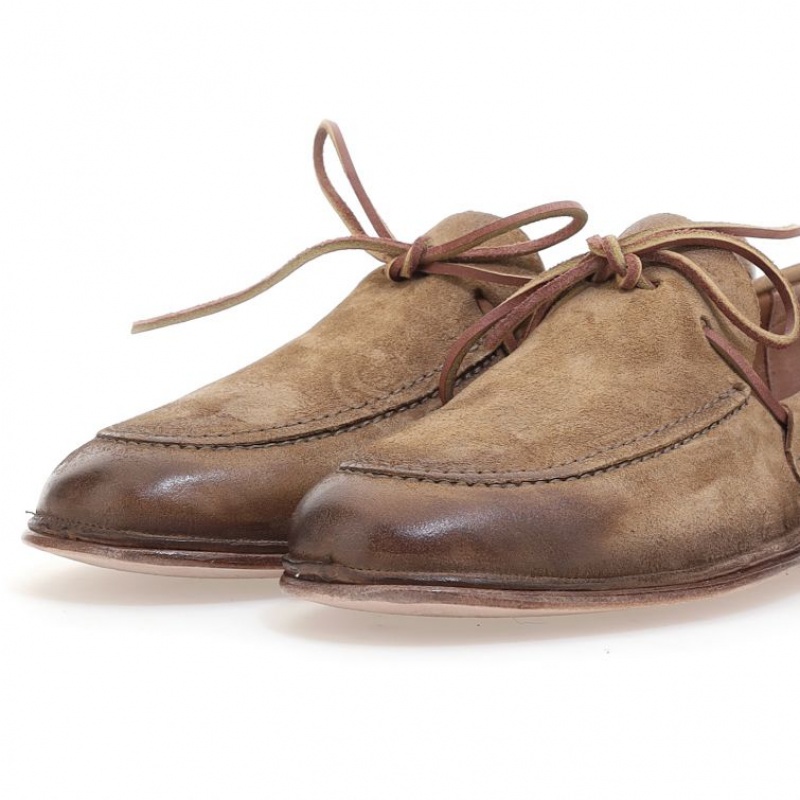 A.S.98 Aldous flat shoes Herre Lyse Brune | NO-IZRUNA608
