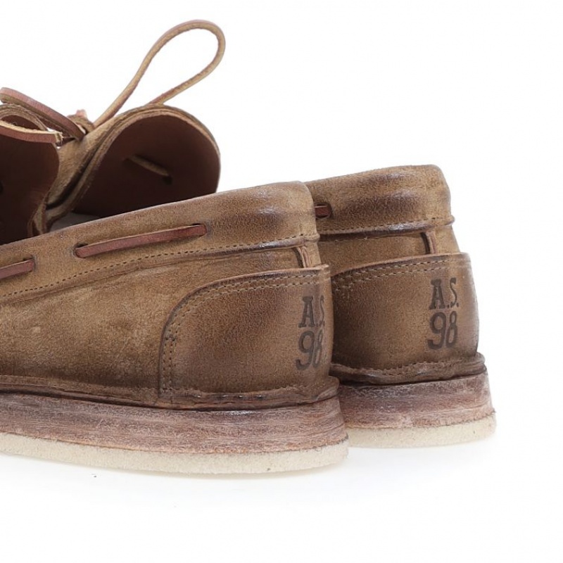 A.S.98 Aldous flat shoes Herre Lyse Brune | NO-IZRUNA608