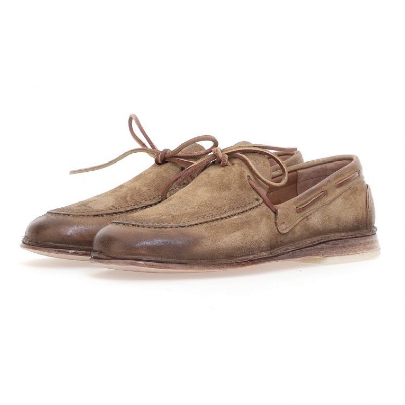 A.S.98 Aldous flat shoes Herre Lyse Brune | NO-IZRUNA608