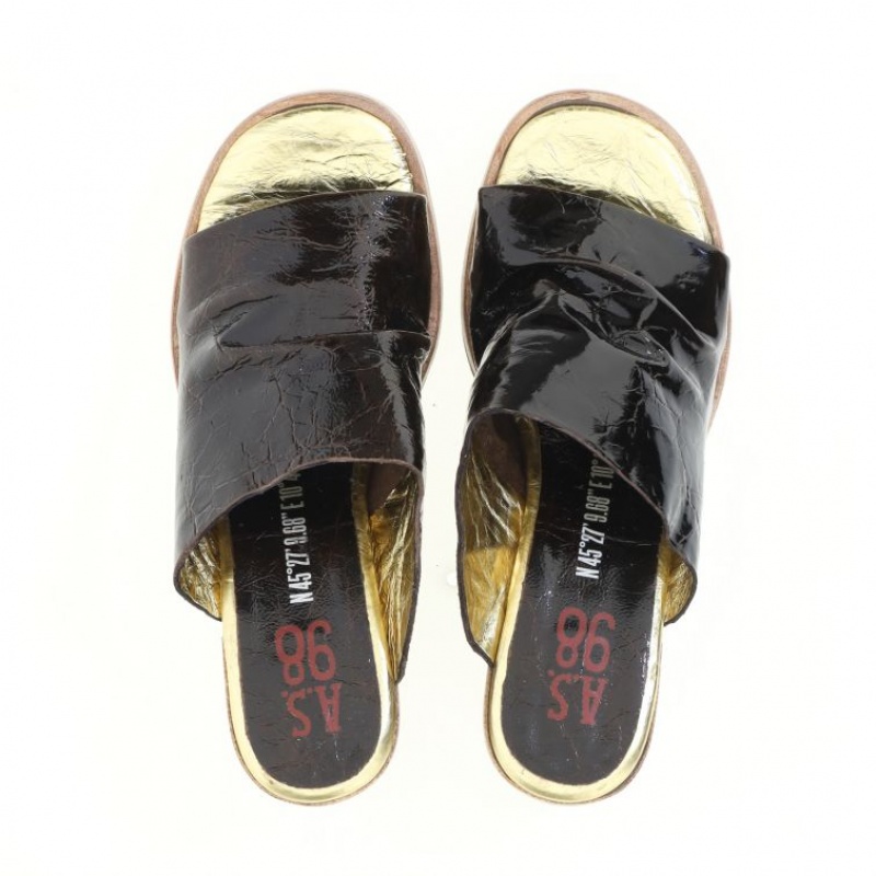 A.S.98 Aleesha Sandaler Dame Sjokolade | NO-GKJSMB697