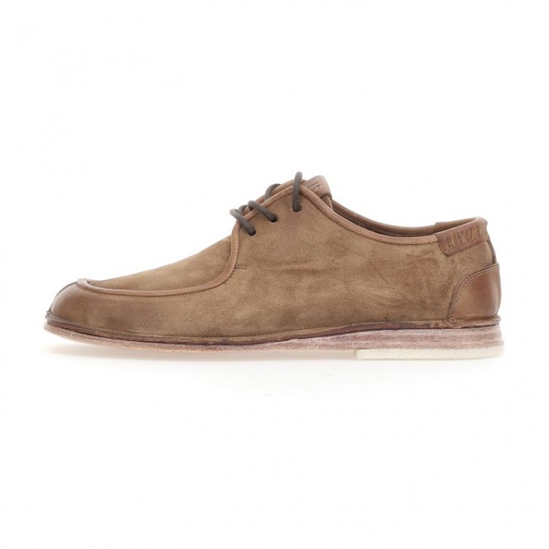 A.S.98 Alf flat shoes Herre Lyse Brune | NO-POBQXY538