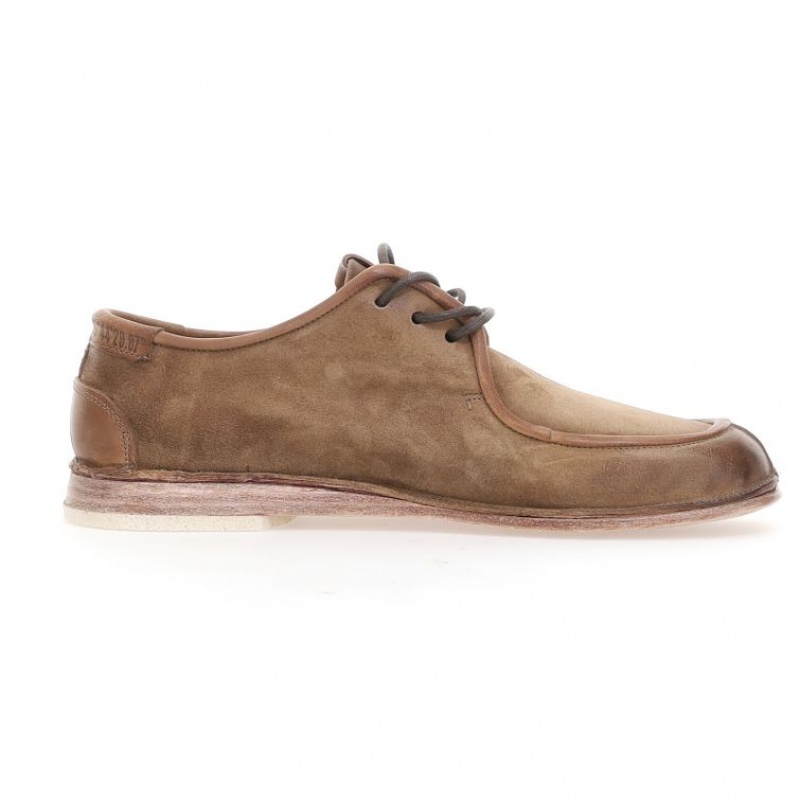 A.S.98 Alf flat shoes Herre Lyse Brune | NO-POBQXY538