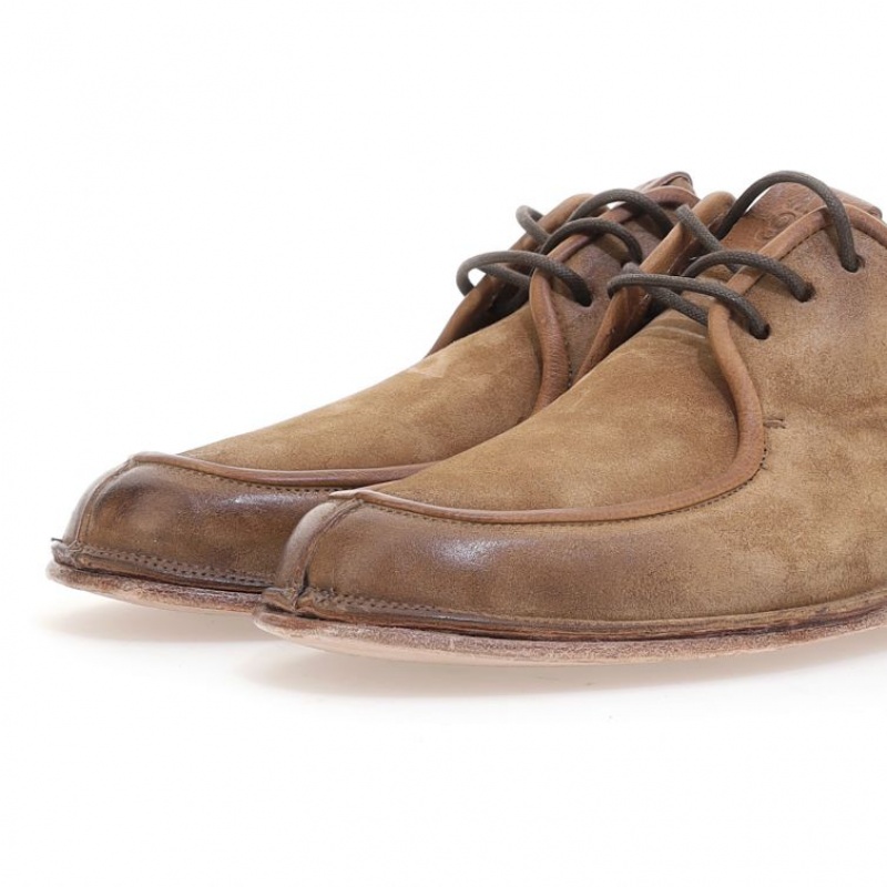 A.S.98 Alf flat shoes Herre Lyse Brune | NO-POBQXY538