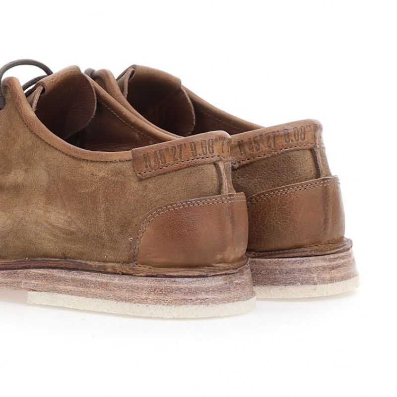 A.S.98 Alf flat shoes Herre Lyse Brune | NO-POBQXY538