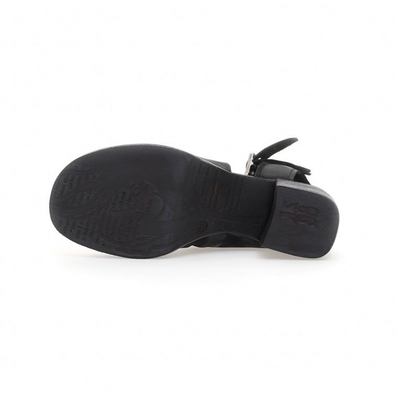 A.S.98 Amice Sandaler Dame Svarte | NO-OKFBXY167