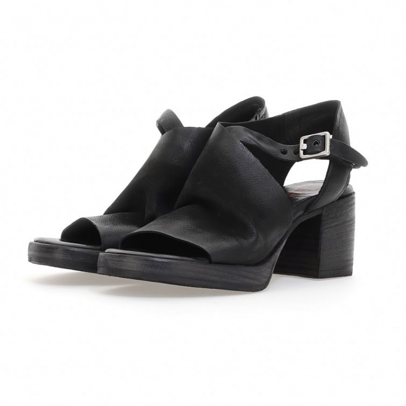 A.S.98 Amice Sandaler Dame Svarte | NO-OKFBXY167