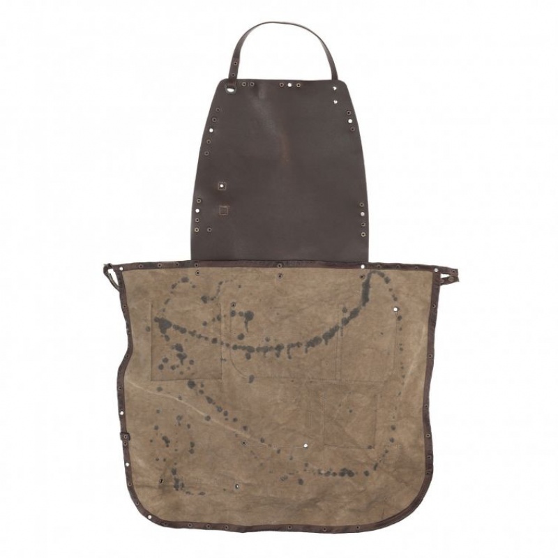 A.S.98 Apron Darin Vesker Unisex Khaki | NO-PHLVJS296