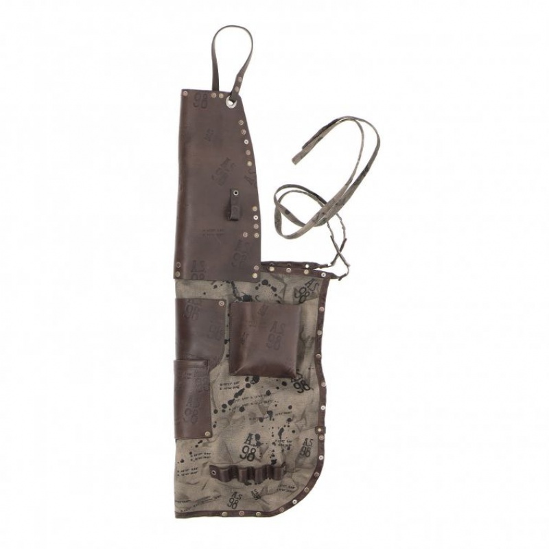 A.S.98 Apron Darin Vesker Unisex Khaki | NO-PHLVJS296