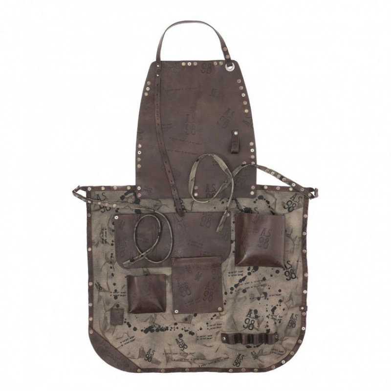 A.S.98 Apron Darin Vesker Unisex Khaki | NO-PHLVJS296