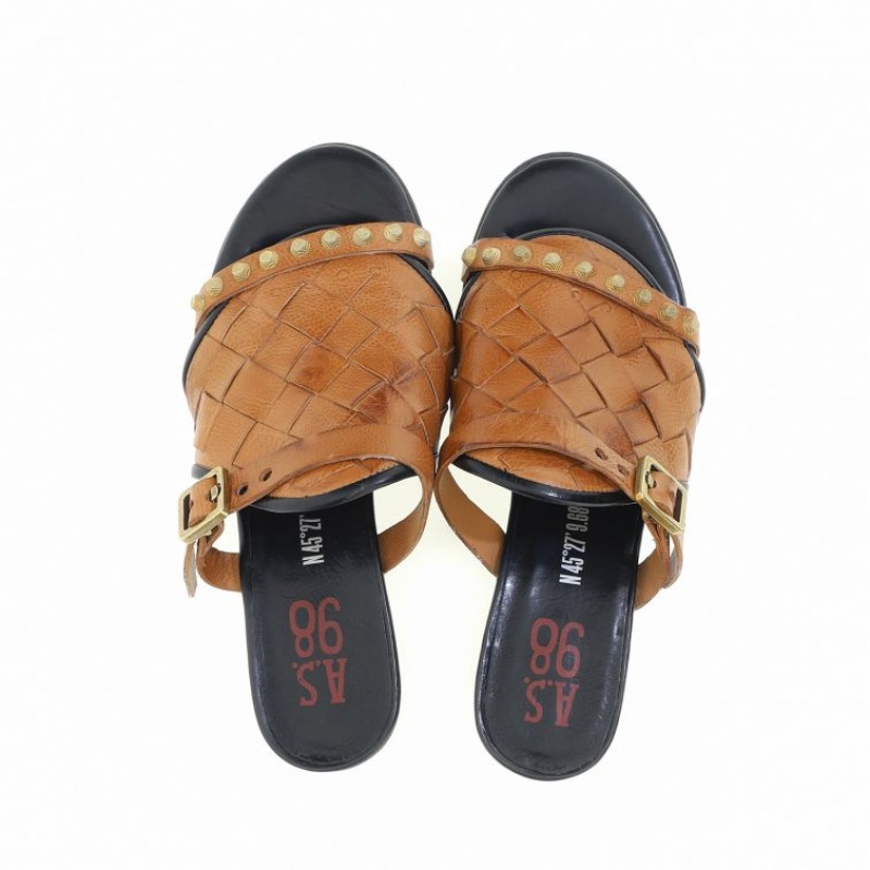 A.S.98 Auggie Sandaler Dame Brune | NO-PKHLSR862