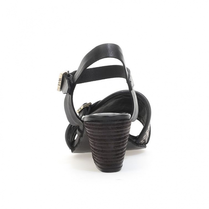 A.S.98 Ayden Sandaler Dame Svarte | NO-EQLYUX629