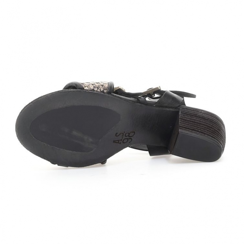 A.S.98 Ayden Sandaler Dame Svarte | NO-EQLYUX629