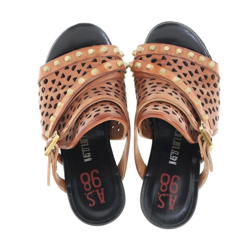 A.S.98 Barbra Sandaler Dame Brune | NO-ZXTSPK418
