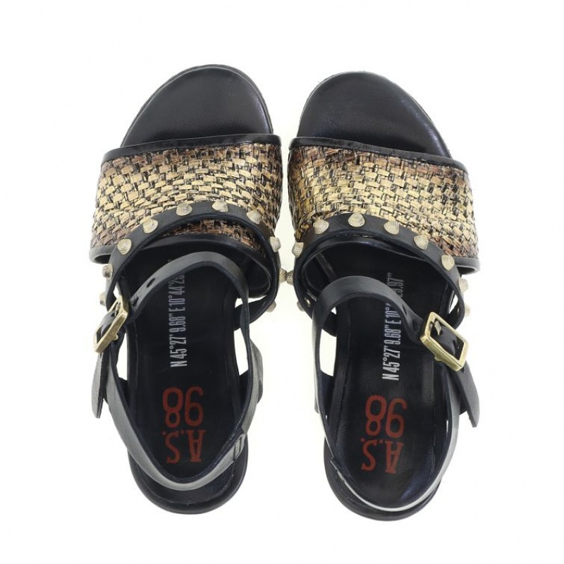 A.S.98 Becci Sandaler Dame Svarte | NO-HJESTI976