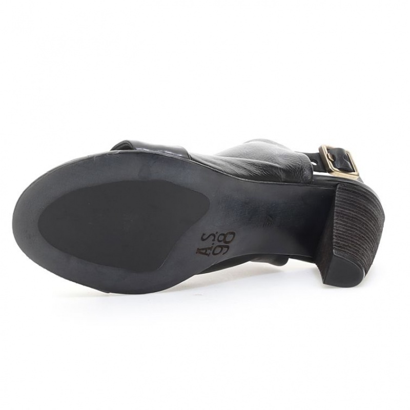 A.S.98 Bertha Sandaler Dame Svarte | NO-GBFSAJ241