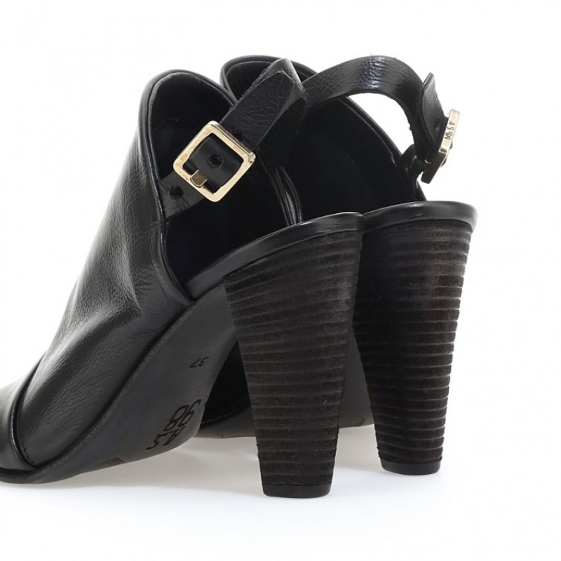 A.S.98 Bertha Sandaler Dame Svarte | NO-GBFSAJ241
