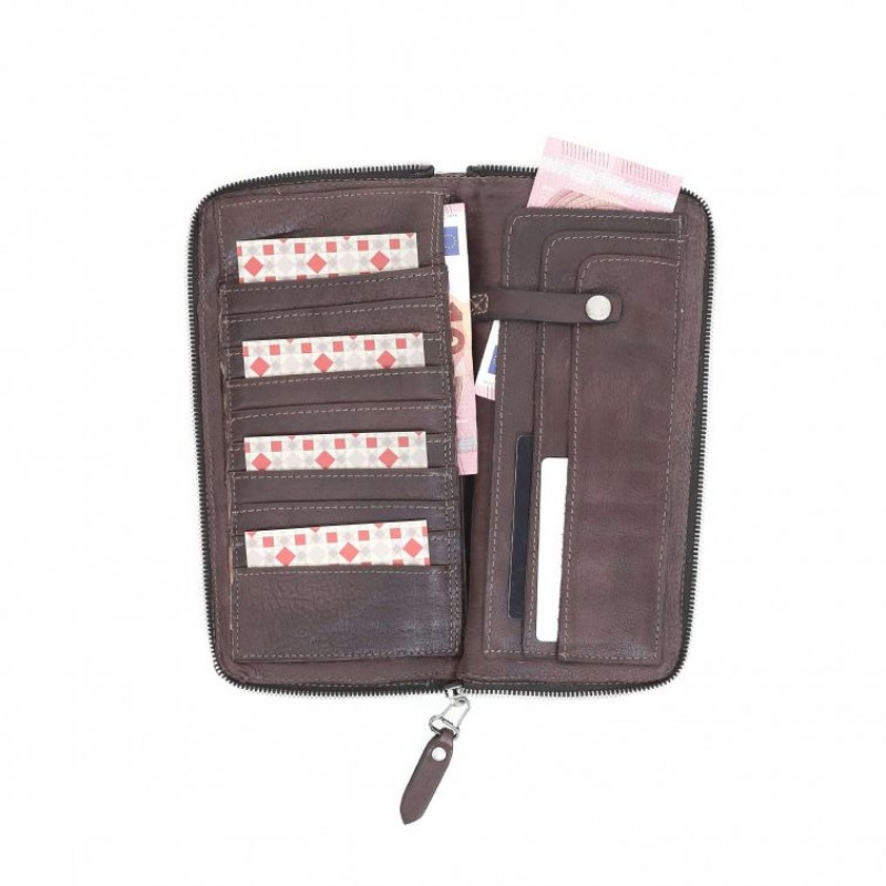 A.S.98 Bertram Lommebok Unisex Sjokolade | NO-MVYISP379