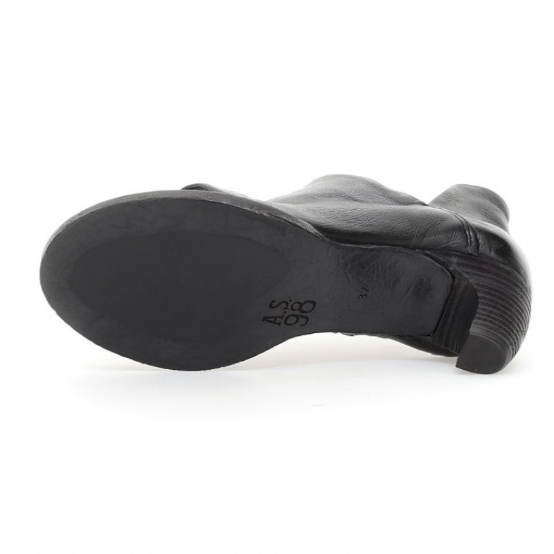 A.S.98 Blanch Sandaler Dame Svarte | NO-ZSAJHP274
