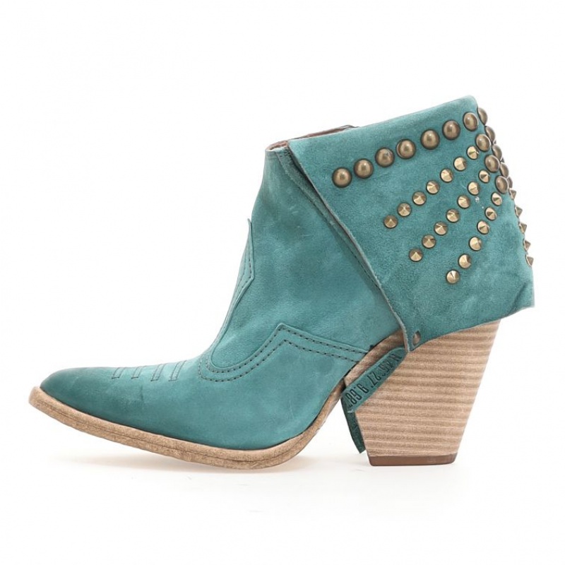 A.S.98 Blondie Ankle boots Dame Grønn | NO-SCHJXL654