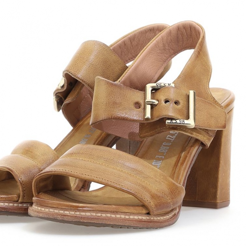 A.S.98 Brittany Sandaler Dame Khaki | NO-OVKAFB423