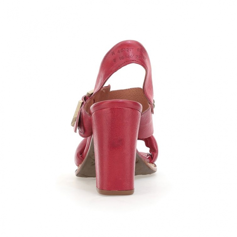 A.S.98 Brittany Sandaler Dame Mørke Rød | NO-UBTKLM450